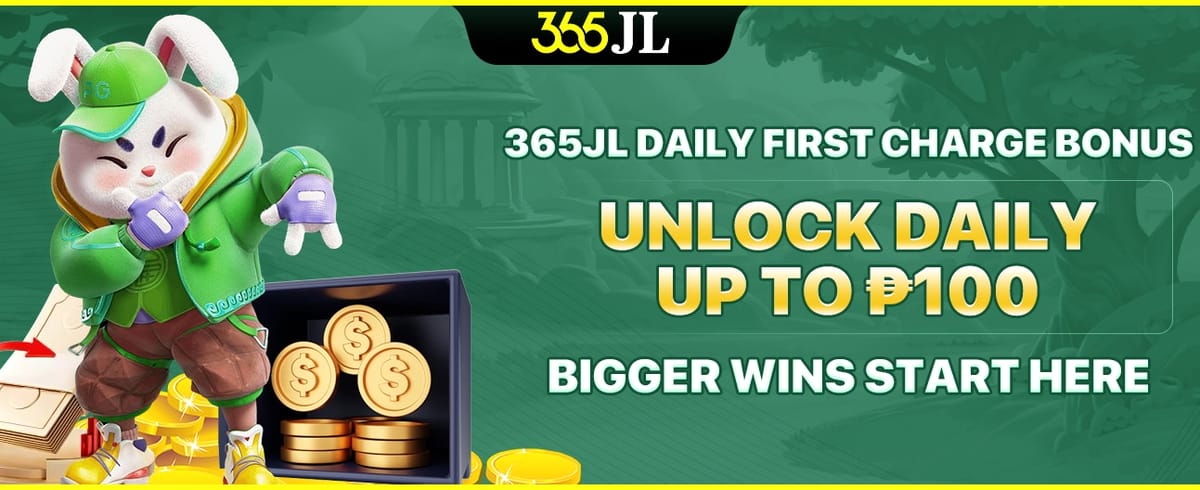 365JL Daily First Charge Bonus promotion banner